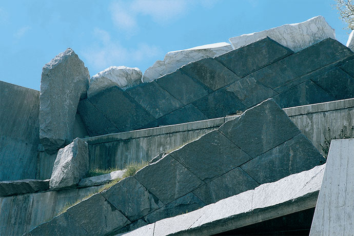 Detail der Eisbärenanlage in der Wilhelma von Ernst Günter Herrmann